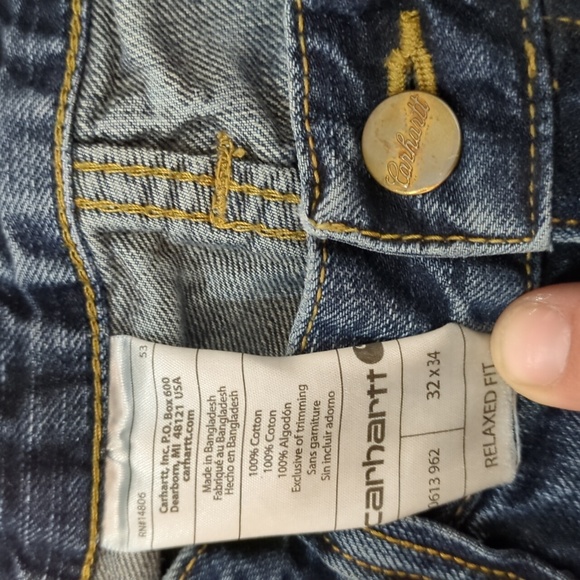 Distressed Carhartt Series 1889 Relaxed Fit Jeans - Picture 4 of 10